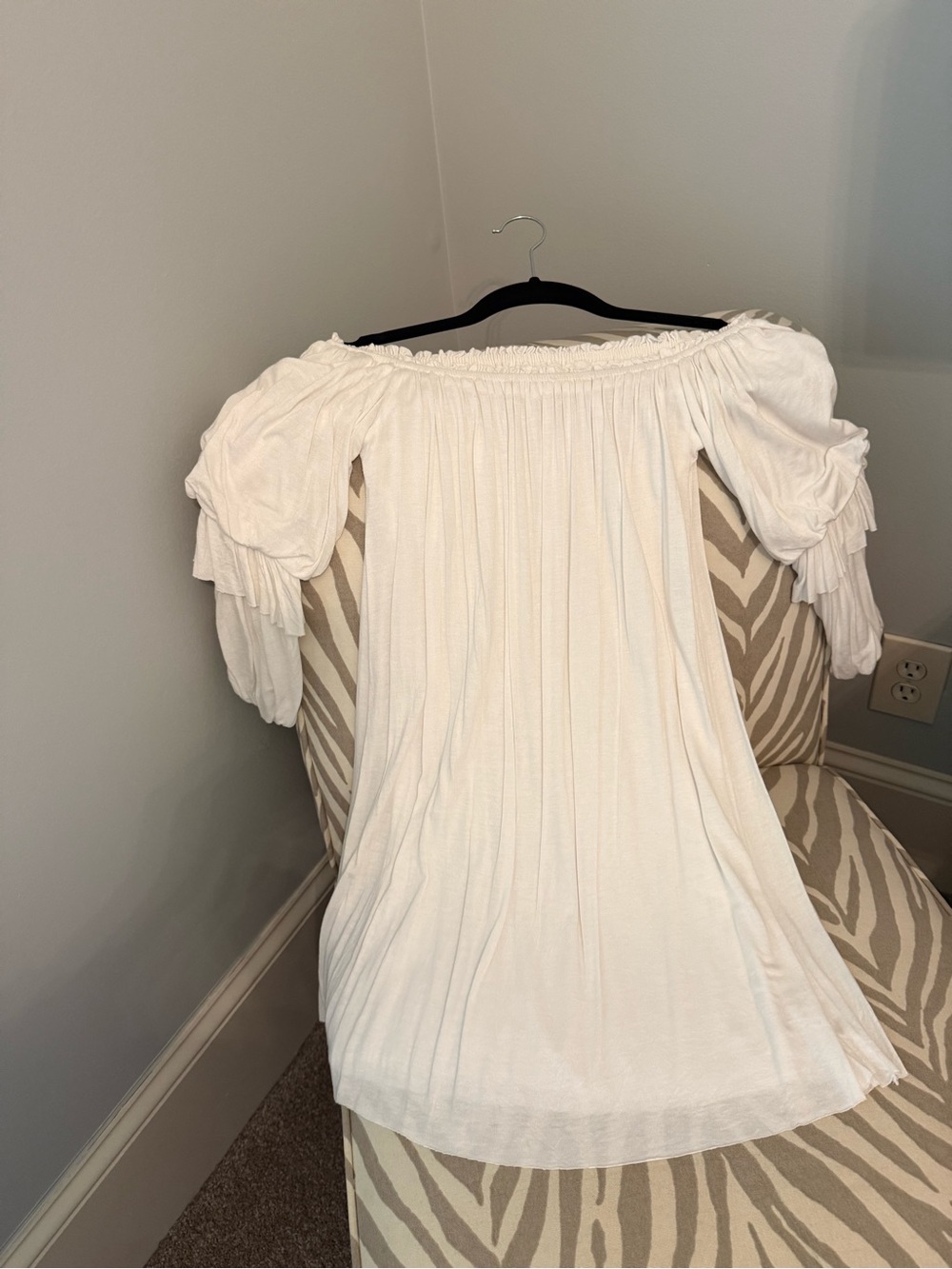 Bailey 44 White Smocked Off-Shoulder Dress